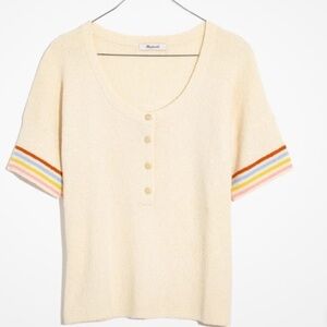 Madewell Short Sleeve Henley Sweater